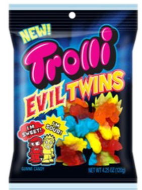 Sweets & Candy Trolli Sour Brite Evil Twins NPM 120g 12