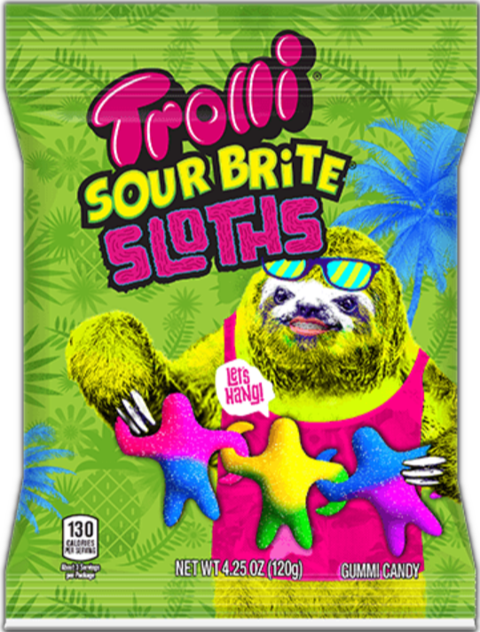 Sweets & Candy Trolli Sour Brite Sloths NPM 120g 12