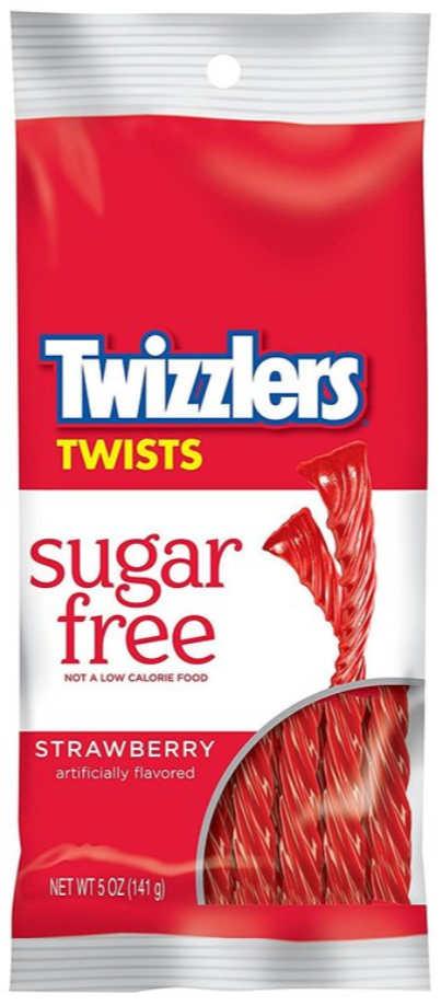 Sweets & Candy Twizzler Strawberry Twists Sugar Free NPM 141g 12