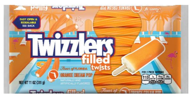 Sweets & Candy Twizzlers Orange Cream Pop Twists NPM 311g 12