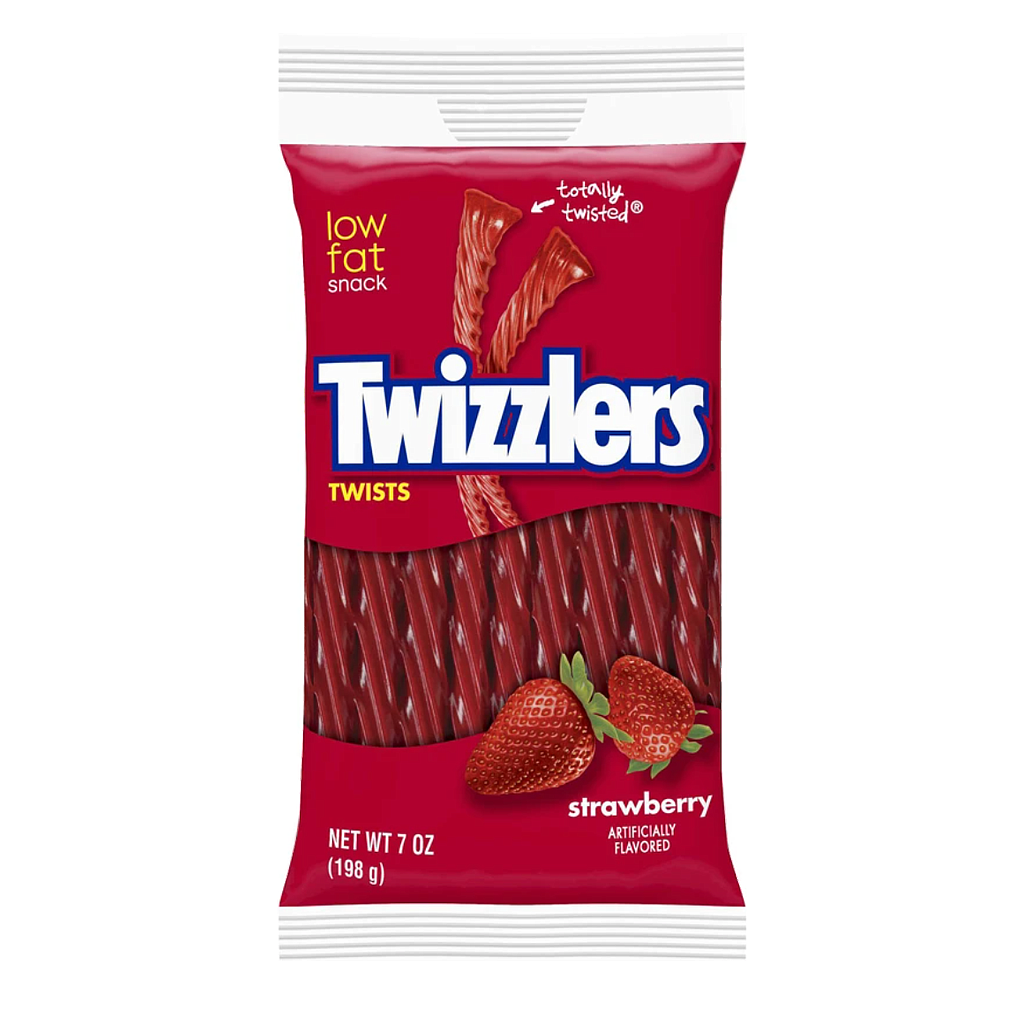 Sweets & Candy Twizzlers Strawberry Twist Peg Bag NPM 198g 12