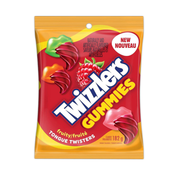 Sweets & Candy Twizzlers Tongue Twister Gummies Fruity NPM 182g 10