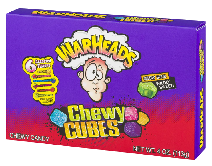 Sweets & Candy Warheads Chewy Cubes Theatre NPM 113g 12
