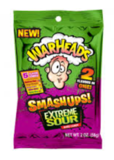 Sweets & Candy Warheads Extreme Sour Smash-Ups NPM 56g 12