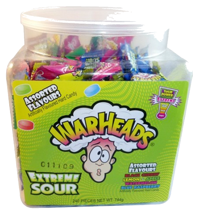 Sweets & Candy Warheads Tub NPM 240s 963g 6