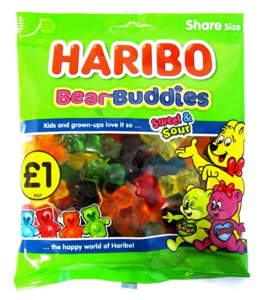 Sweets Haribo Bear Buddies PM 1.00 180g 12