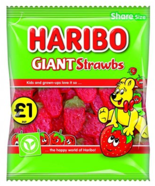 Sweets Haribo Giant Strawbs PM 1.00 - 12