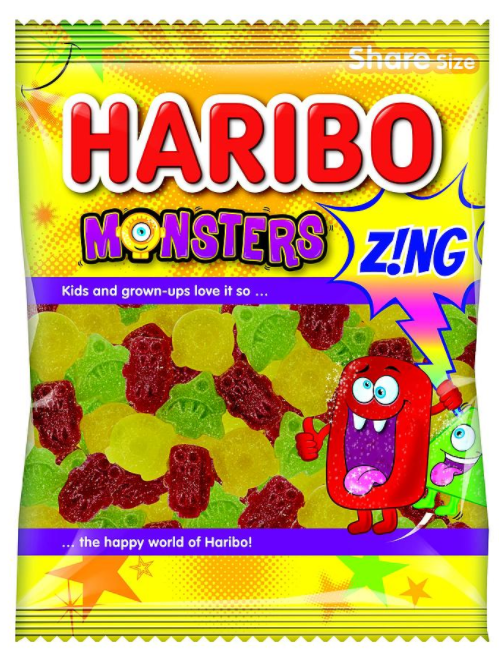 Sweets Haribo Monsters Zing NPM 140g 12