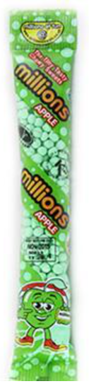 Sweets Millions Tubes Apple NPM 60g 12