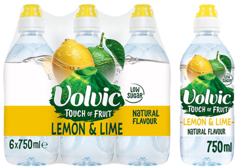 Waters Still Volvic Taste of Lemon and Lime Sport NPM 750ml 6