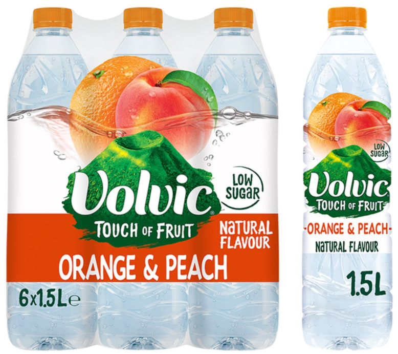 Waters Still Volvic Taste of Orange and Peach NPM 1.5L 6