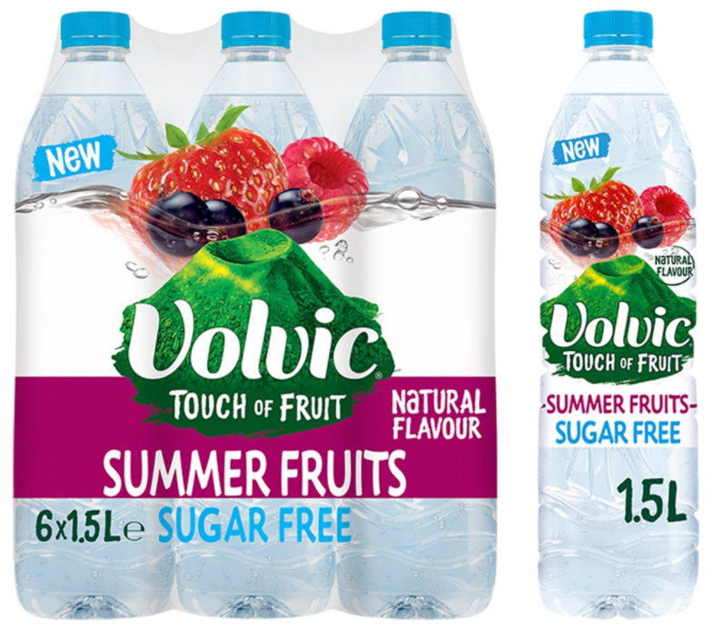 Waters Still Volvic Taste of Summer Fruits Sugar Free NPM 1.5L 6
