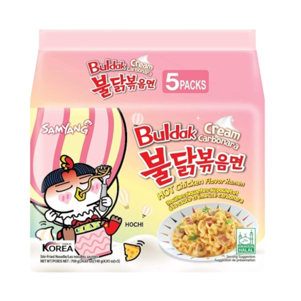 Noodles Samyang Buldak Cream Carbonara NPM 130g 5s 8