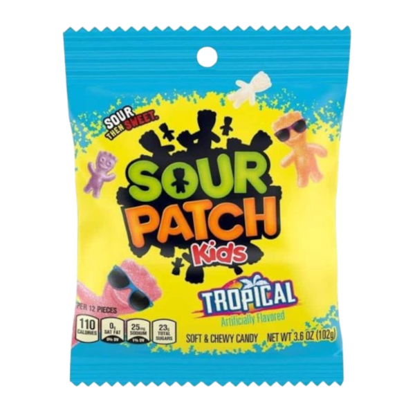 Sweets & Candy Sour Patch Kids Tropical Peg Bag NPM 102g 12