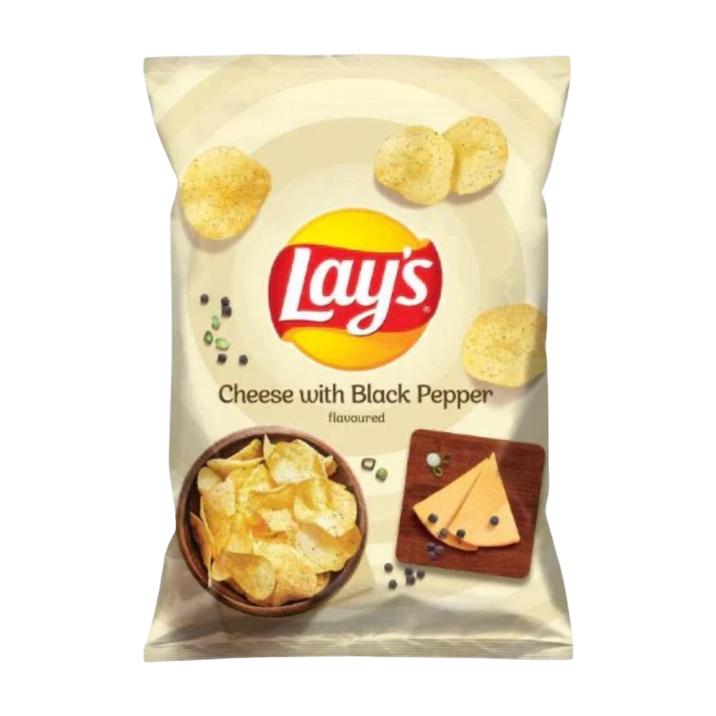 Crisps Lays Cheese & Black Pepper NPM 130g 21