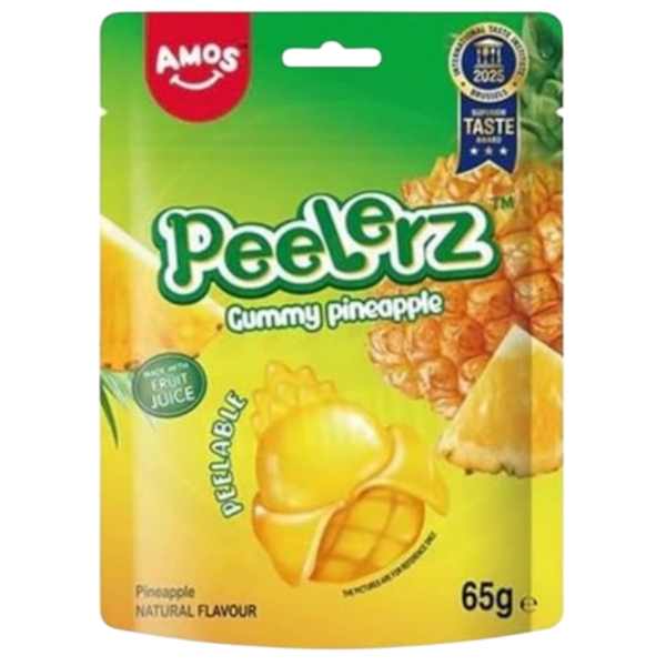 Sweets & Candy Amos Peelerz Pineapple NPM 65g 12