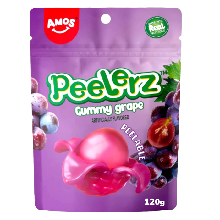 Sweets & Candy Amos Peelerz Grape NPM 120g 12