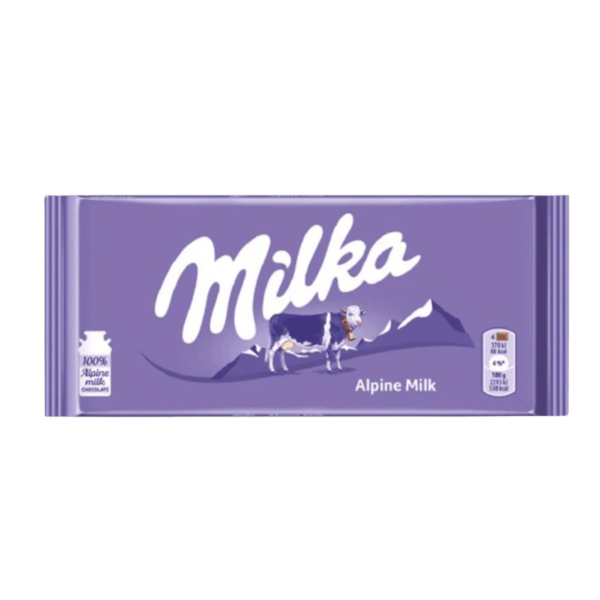 Chocolates Milka Alpine Milk NPM 90g 25