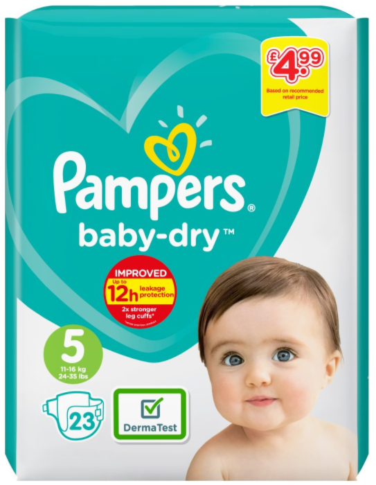 Baby Products Pampers Junior S5 PM 4.99 23s 4