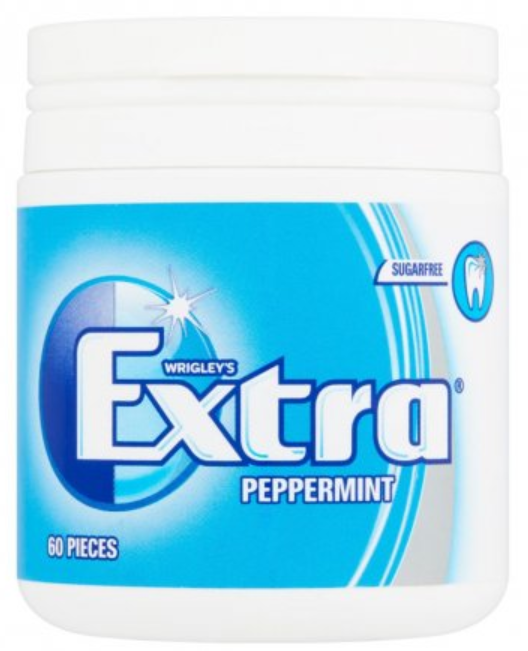 Chewing Gums Extra Peppermint Tubs NPM 60s 6