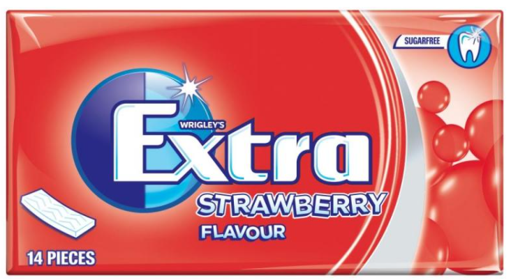 Chewing Gums Extra Strawberry NPM 324g-27g-14s 12