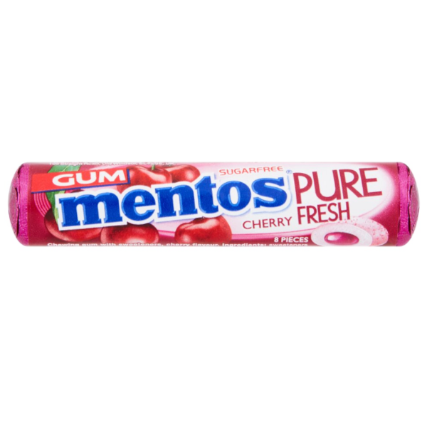 Chewing Gums Mentos Sugar Free Cherry NPM 16g 24