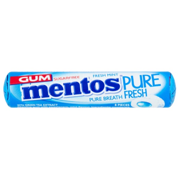 Chewing Gums Mentos Sugar Free Fresh Mint NPM 16g 24