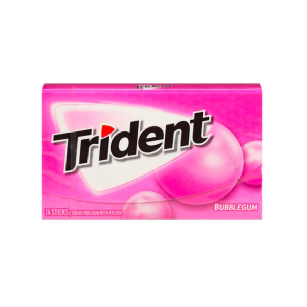 Chewing Gums Trident Bubble Gum NPM 14s 12