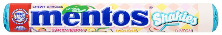 Chewy Dragees Mentos Shakies NPM 37.5g 40