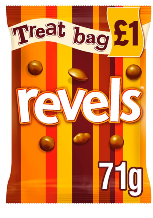 Chocolate Bags Galaxy Revels Treat PM 1.00 85g 20