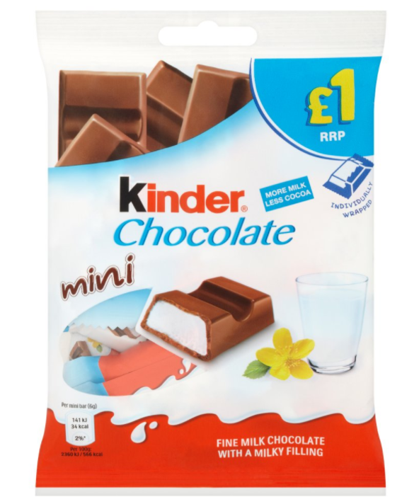 Chocolate Bags Kinder Mini PM 1.00 72g 10