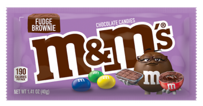 Chocolate Bags M&M Fudge Brownie NPM 40gm 24