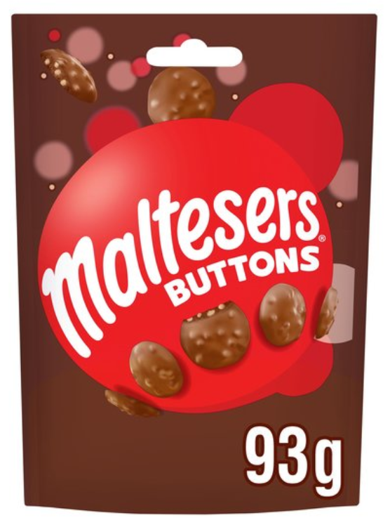 Chocolate Bags Maltesers Buttons NPM 93g 9