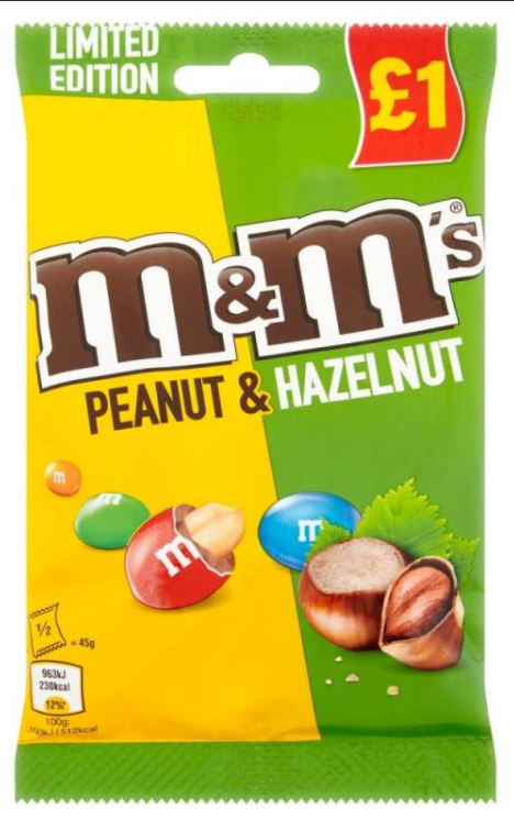Chocolate Bags MandMs Mix Treat PM 1.00 80g 16