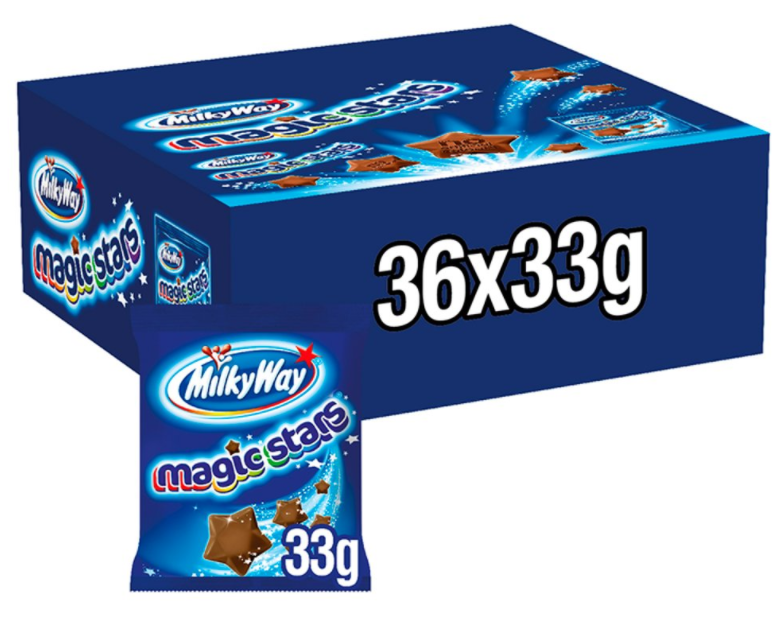 Chocolate Bags Milky Way Magic Stars NPM 33g 36