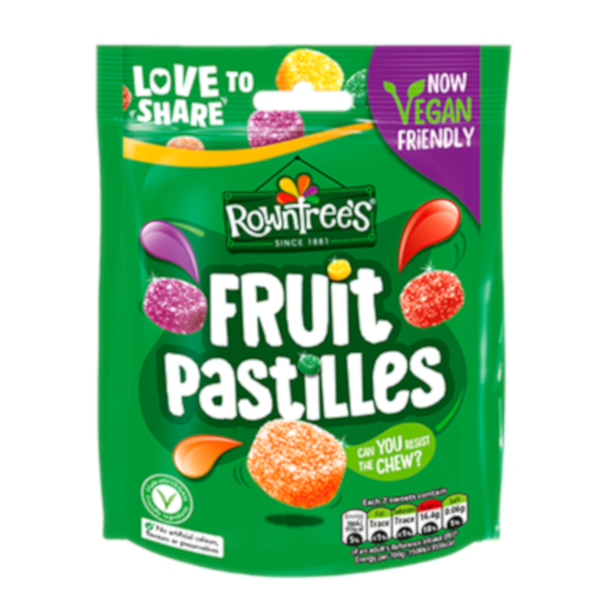 Chocolate Bags Rowntrees Fruit Pastilles NPM 143g 10