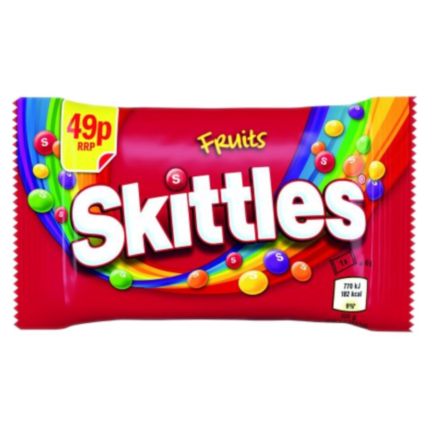 Chocolate Bags Skittles Fruits-Red PM 0.49 45g 36