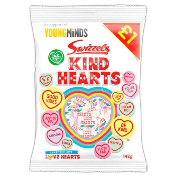Chocolate Bags Swizzels Kind Hearts PM 1.00 142g 12