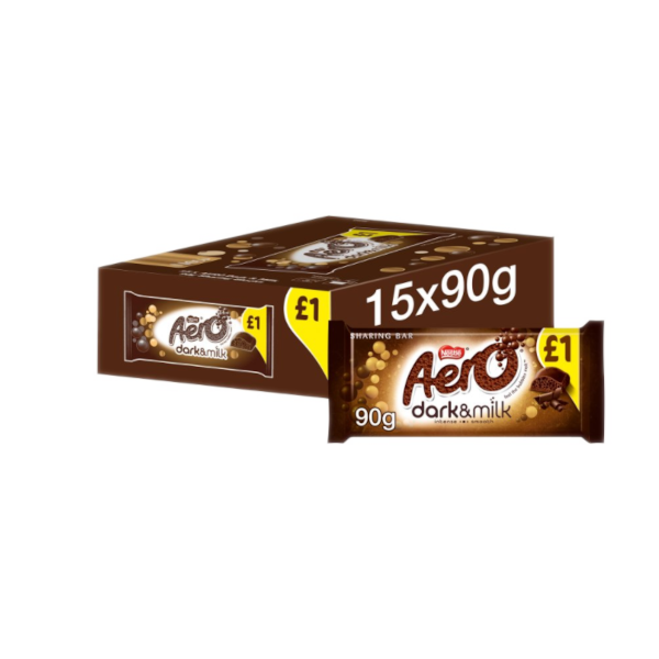 Chocolates Aero Dark Milk NPM 90g 15