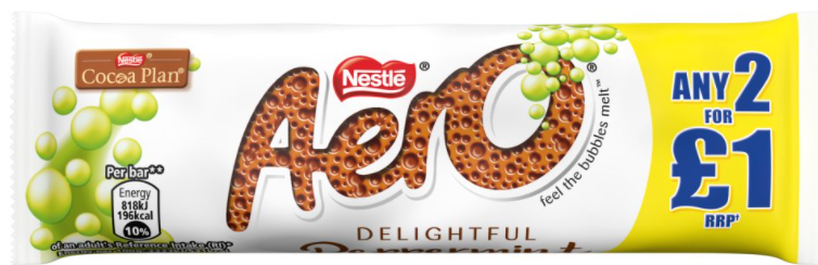 Chocolates Aero Peppermint PM 2 For 1.00 36g 24