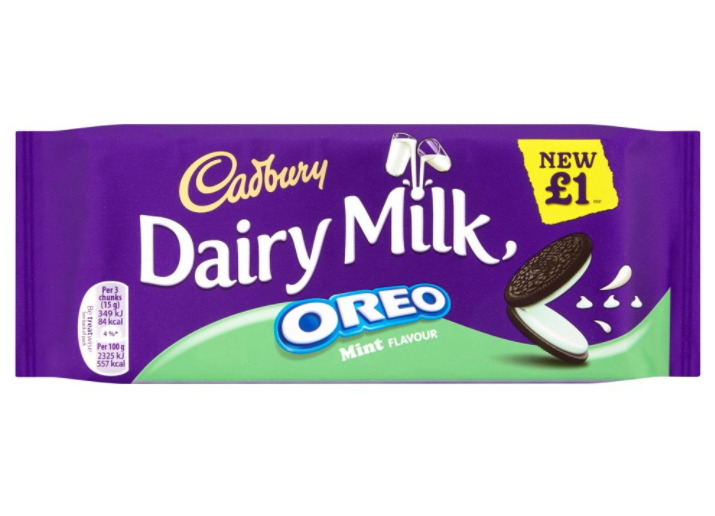 Chocolates Dairy Milk Oreo Mint Bar PM 1.00 120g 17
