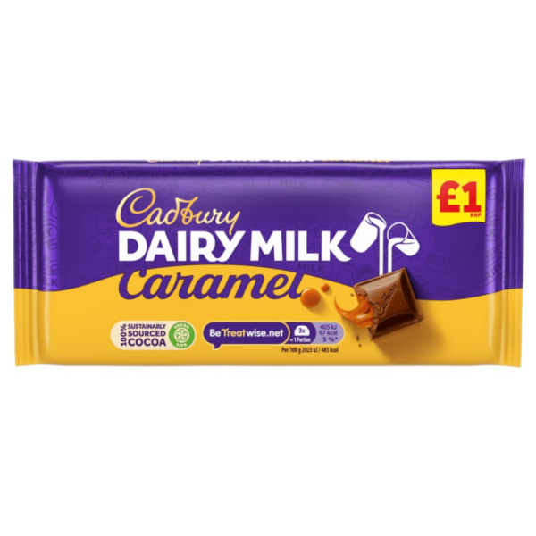 Chocolates Dairy Milk Smooth Caramel PM 1.00 120g 16