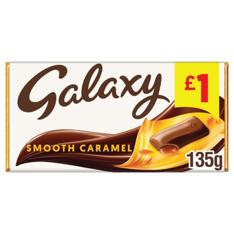 Chocolates Galaxy Smooth Caramel PM 1.00 135g 24