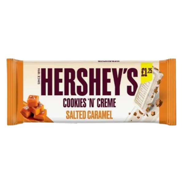 Chocolates Hershey Cookies N Creme Salted Caramel PM 1.25 90g 24