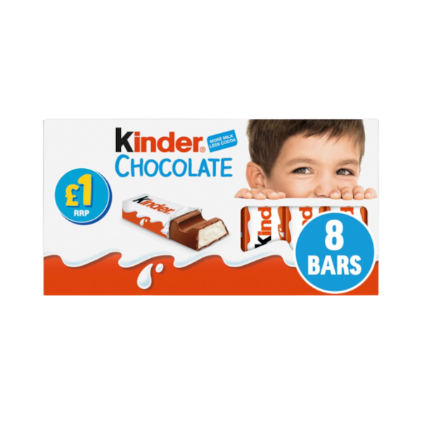 Chocolates Kinder Bar T.8 PM 1.00 - 10