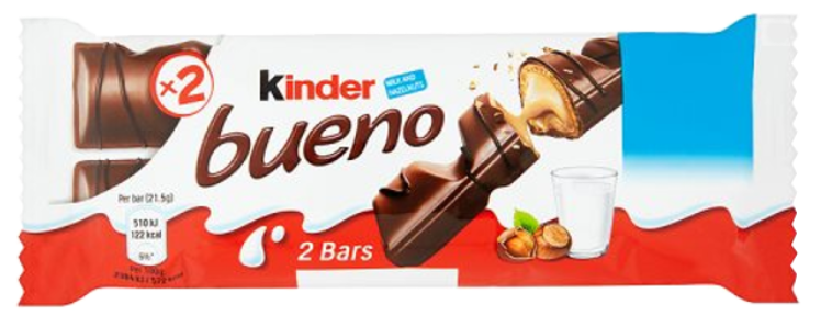 Chocolates Kinder Beuno T.2 PM 0.55 2x21.5g 30