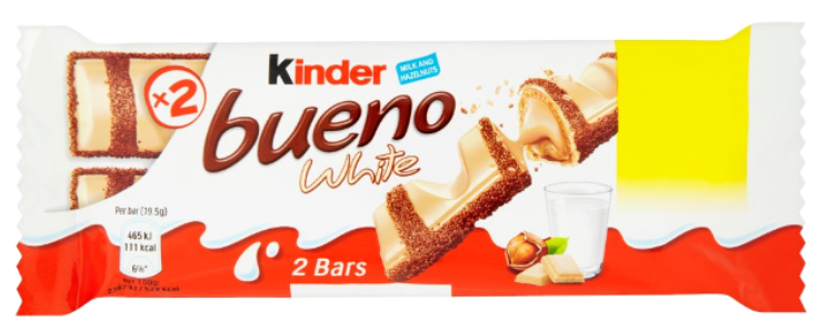Chocolates Kinder Beuno White T.2 PM 0.60 2x21.5g 30