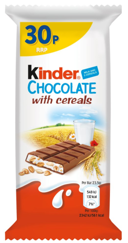 Chocolates Kinder Cereal PM 0.30 23.5gm 40