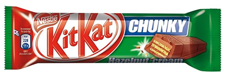 Chocolates Kit Kat Chunky Hazelnut NPM 42g 24