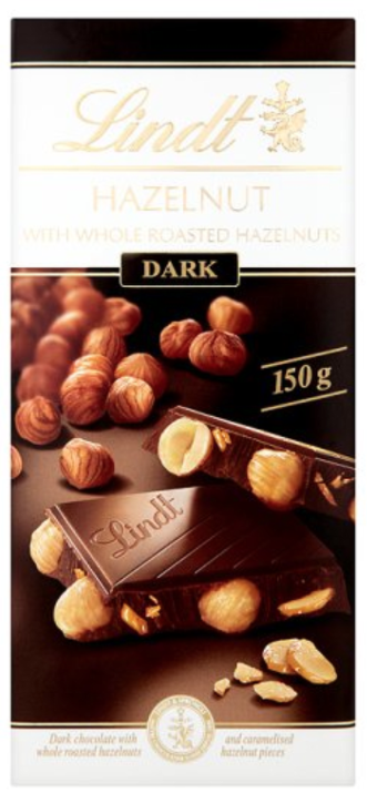 Chocolates LINDT Excellence Dark Hazelnut NPM 100g 20